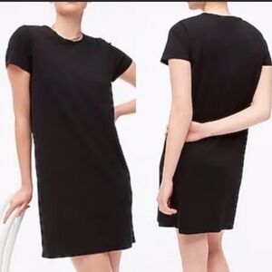 J. CREW Factory NWOT Cotton T Shirt Dress Size Medium in Black